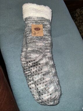 Women’s Plush Lined Gray Cozy Socks